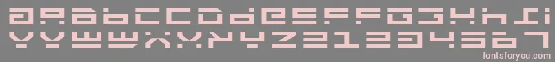 フォントRocketTypeExpanded – 灰色の背景にピンクのフォント