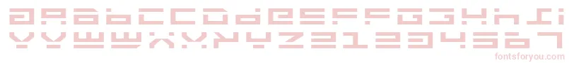 Шрифт RocketTypeExpanded – розовые шрифты на белом фоне