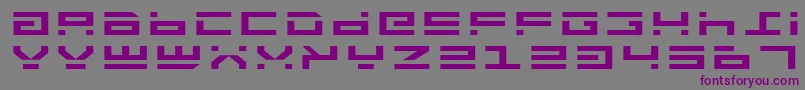 Шрифт RocketTypeExpanded – фиолетовые шрифты на сером фоне