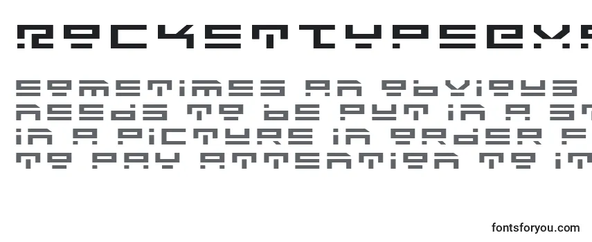 Обзор шрифта RocketTypeExpanded