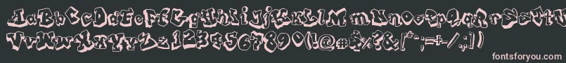 FromStreetArt Font – Pink Fonts on Black Background