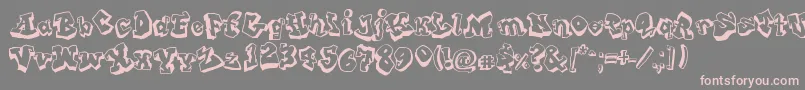 FromStreetArt Font – Pink Fonts on Gray Background