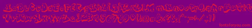 FromStreetArt Font – Red Fonts on Purple Background