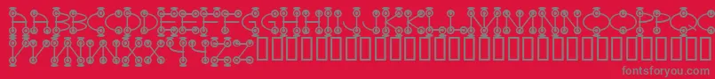 Galactoseone Font – Gray Fonts on Red Background