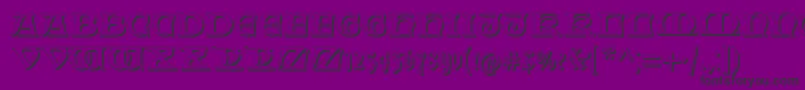 FabliauxShadow Font – Black Fonts on Purple Background