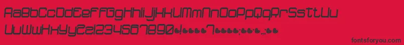 Dnfr Font – Black Fonts on Red Background