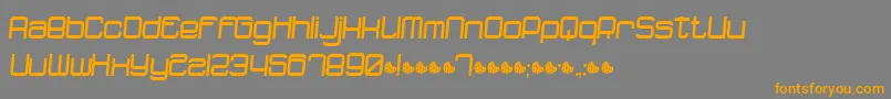 Dnfr-Schriftart – Orangefarbene Schriften auf grauem Hintergrund