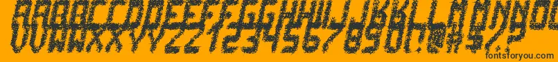 Police PunkNotDeadTfb – polices noires sur fond orange