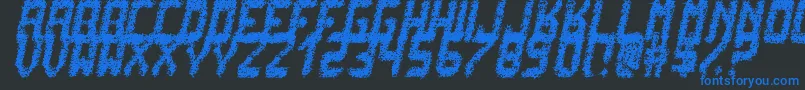 fuente PunkNotDeadTfb – Fuentes Azules Sobre Fondo Negro