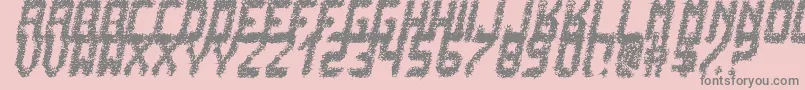 PunkNotDeadTfb Font – Gray Fonts on Pink Background