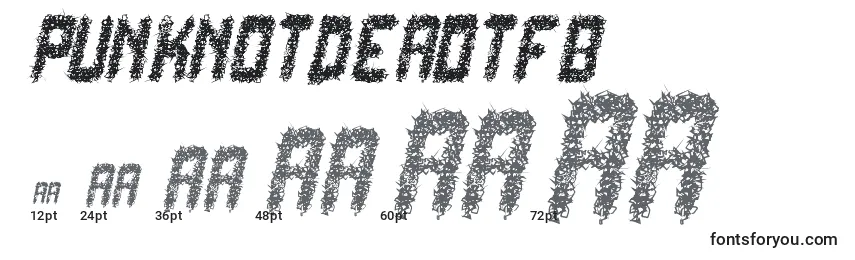PunkNotDeadTfb Font Sizes