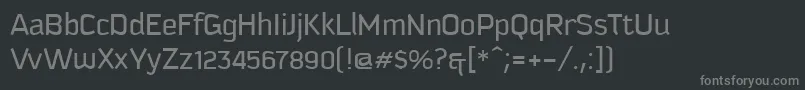 Шрифт Kautiva – серые шрифты на чёрном фоне