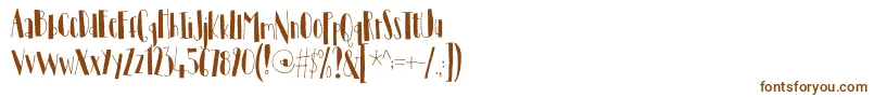 Шрифт TantamountDemo – коричневые шрифты на белом фоне