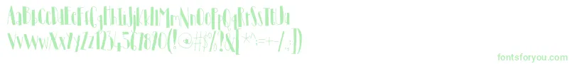 TantamountDemo Font – Green Fonts on White Background