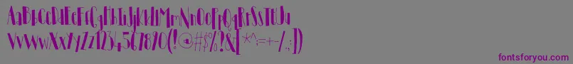 TantamountDemo Font – Purple Fonts on Gray Background
