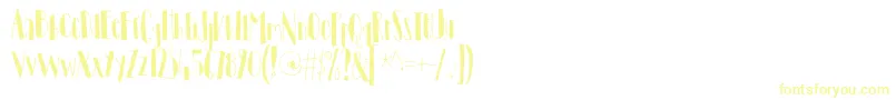 Шрифт TantamountDemo – жёлтые шрифты