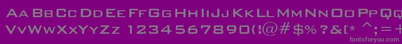 Weitere Informationen zur Bankrus-Schriftart Bankrus-Schriftart – Graue Schriften auf violettem Hintergrund