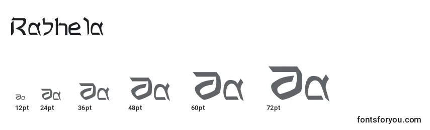 Размеры шрифта Rashela