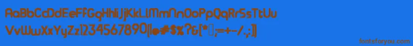 Подробнее о шрифте OverSea Шрифт OverSea – коричневые шрифты на синем фоне