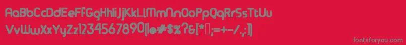 OverSea Font – Gray Fonts on Red Background