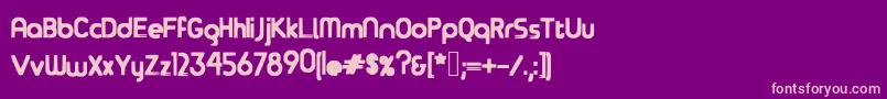OverSea Font – Pink Fonts on Purple Background