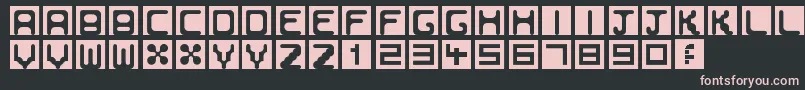 Bubbleborder Font – Pink Fonts on Black Background