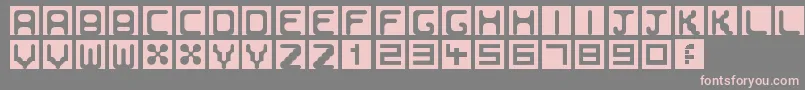 Bubbleborder Font – Pink Fonts on Gray Background