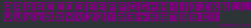 Bubbleborder Font – Purple Fonts on Black Background