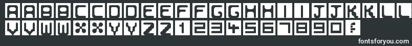Bubbleborder Font – White Fonts on Black Background