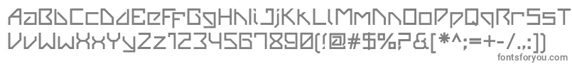 フォントVanbergerHeavy – 白い背景に灰色の文字