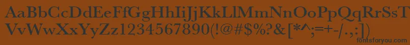 Urwbaskertmedwid Font – Black Fonts on Brown Background