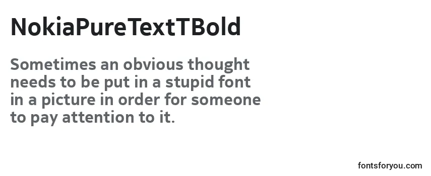 Review of the NokiaPureTextTBold Font