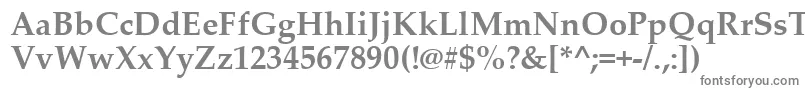 フォントPalab0 – 白い背景に灰色の文字