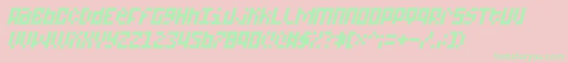 A15Bit Font – Green Fonts on Pink Background