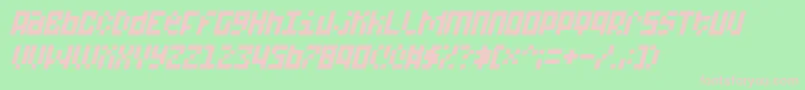 A15Bit Font – Pink Fonts on Green Background