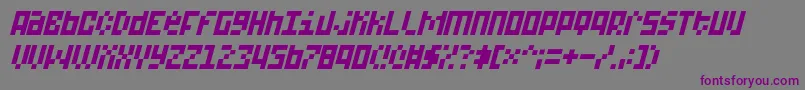 A15Bit Font – Purple Fonts on Gray Background