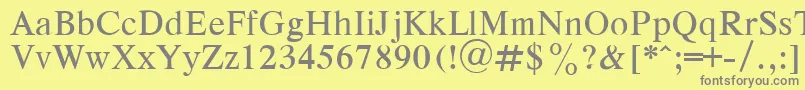 Więcej informacji o czcionce Respepla Czcionka Respepla – szare czcionki na żółtym tle