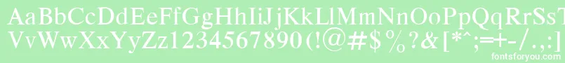 Respeplaフォントについての詳細 フォントRespepla – 緑の背景に白い文字