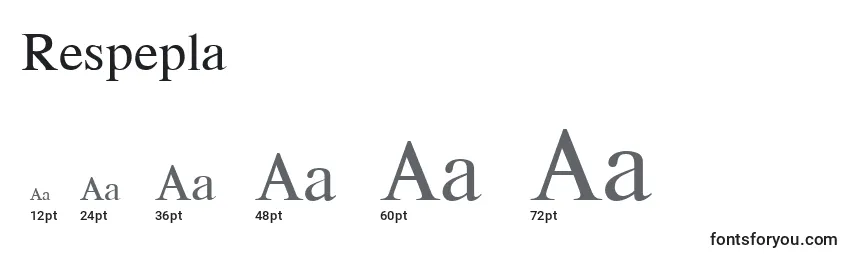 Respepla font sizes