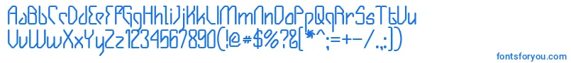 GizmoBold Font – Blue Fonts on White Background