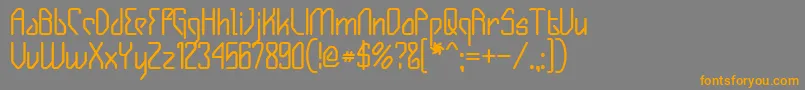 GizmoBold Font – Orange Fonts on Gray Background