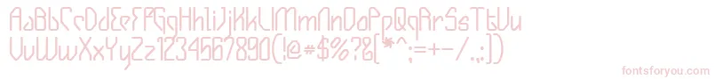 GizmoBold Font – Pink Fonts on White Background