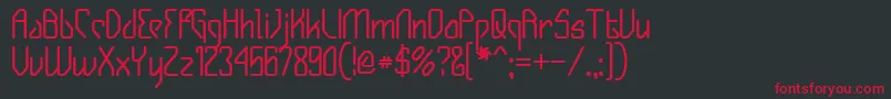 GizmoBold Font – Red Fonts on Black Background