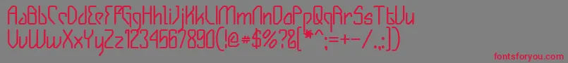 GizmoBold Font – Red Fonts on Gray Background
