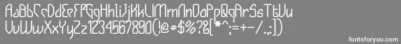 GizmoBold Font – White Fonts on Gray Background