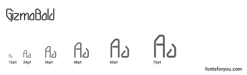 GizmoBold Font Sizes