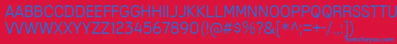 MixolydianTitlingLt Font – Blue Fonts on Red Background