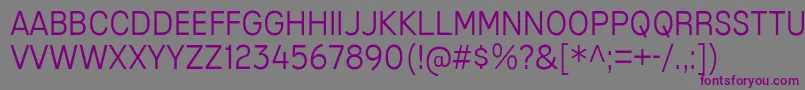 MixolydianTitlingLt Font – Purple Fonts on Gray Background