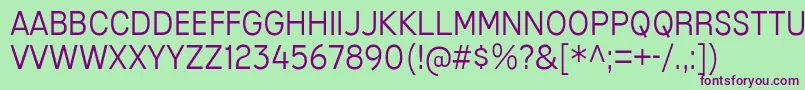 MixolydianTitlingLt Font – Purple Fonts on Green Background