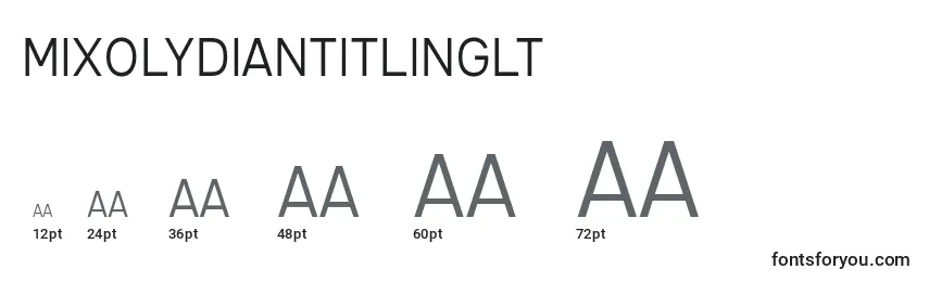 MixolydianTitlingLt Font Sizes